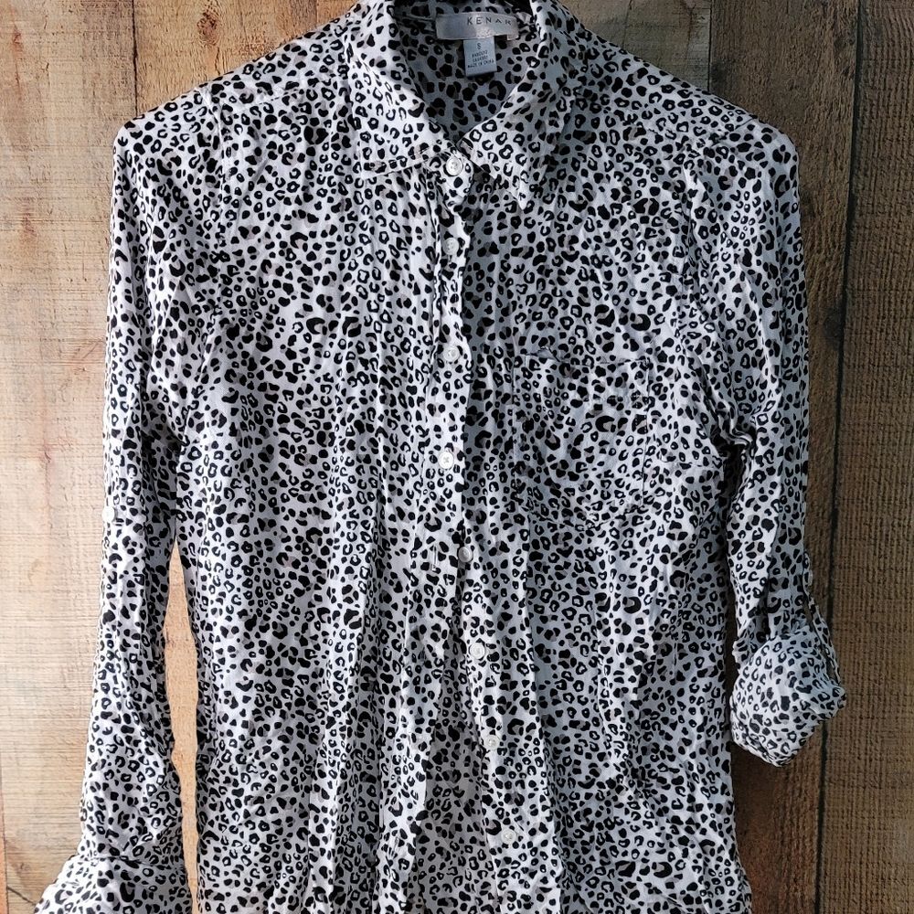 Kenar Leopard Print Blouse - Picture 6 of 6